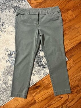LOFT Olive Slim Ankle Jeans